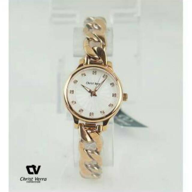 ORI ASLI 100% Best Seller CHRIST VERRA 31807L-15 WANITA PASSION FULL ROSEGOLD ORIGINAL Premium