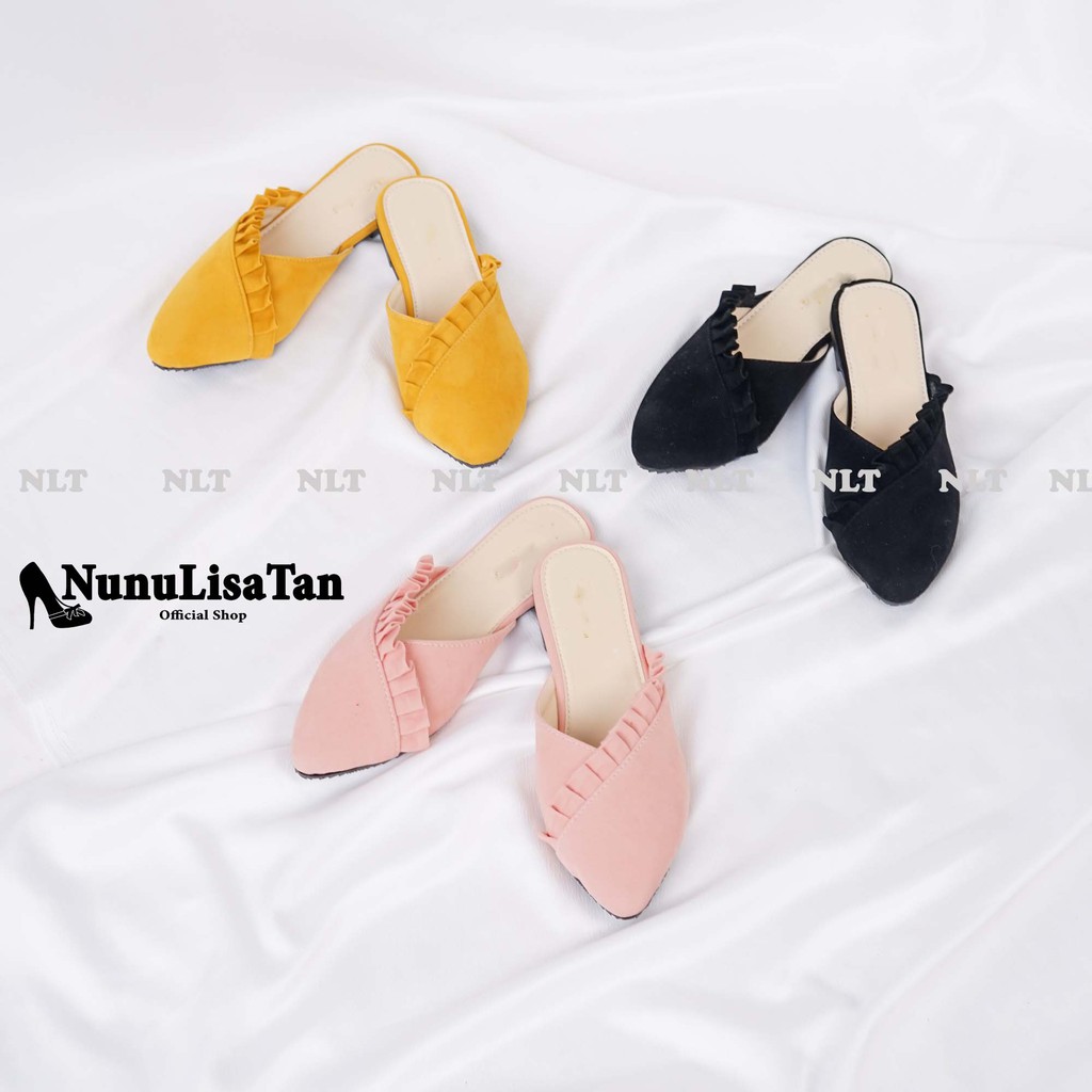 NunuLisaTan KIPAS - Termurah Terbaru Flat Shoes Teplek 3warna Korea