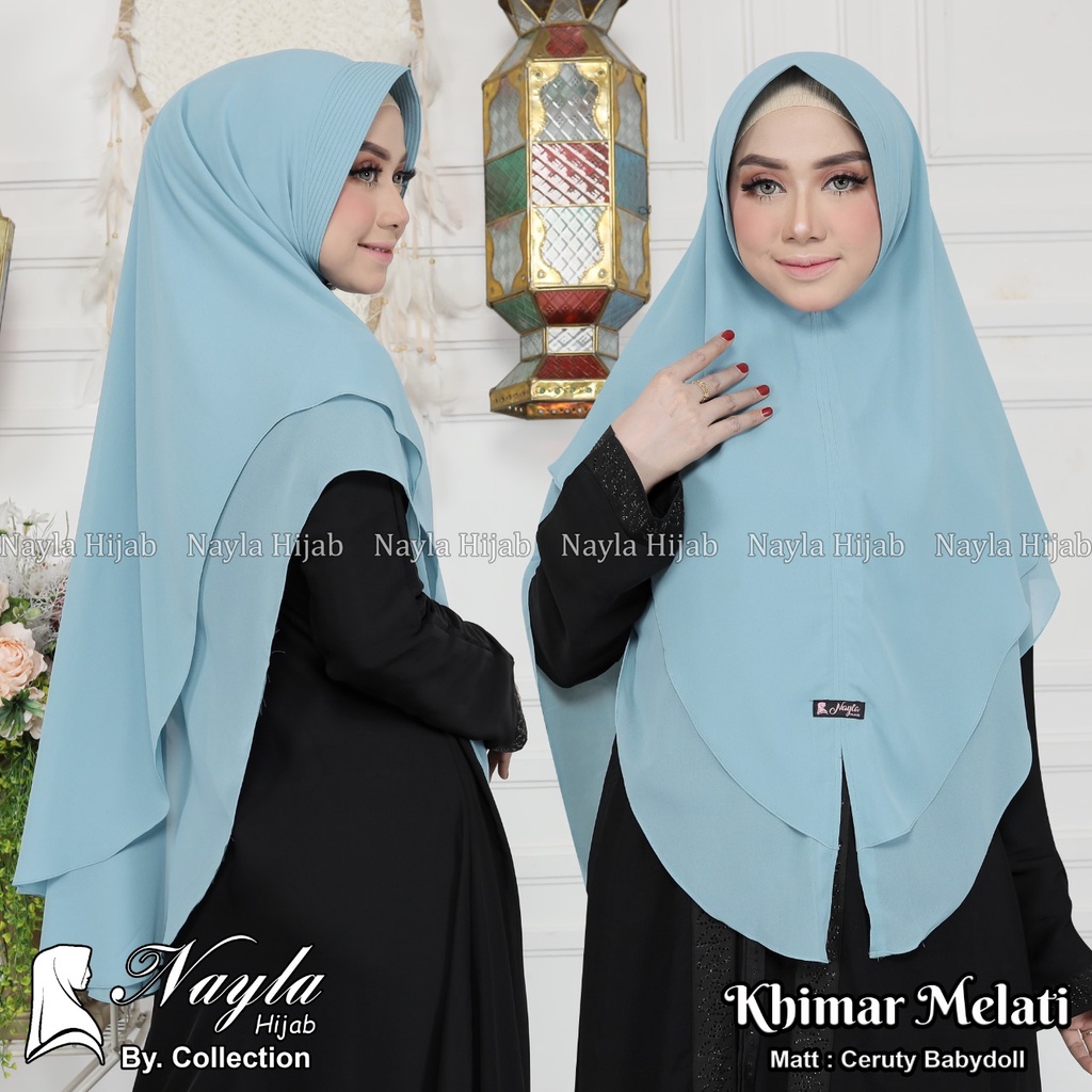 KHIMAR MELATI CERUTY BABYDOLL KERUDUNG CERUTY JUMBO ORIGINAL BY NAYLA HIJA'B