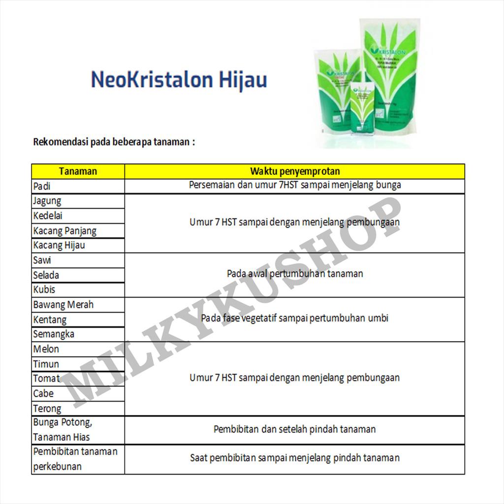 PUPUK NEO KRISTALON HIJAU 400 GRAM KEMASAN PABRIK PAK TANI