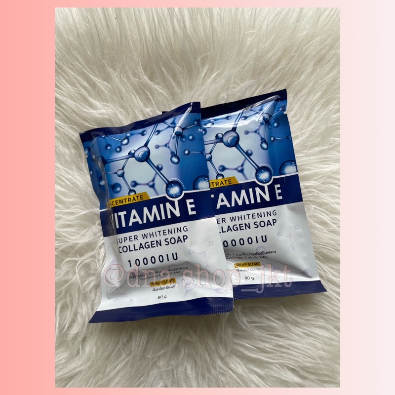 Super whitening collagen soap With vit E 10000iu