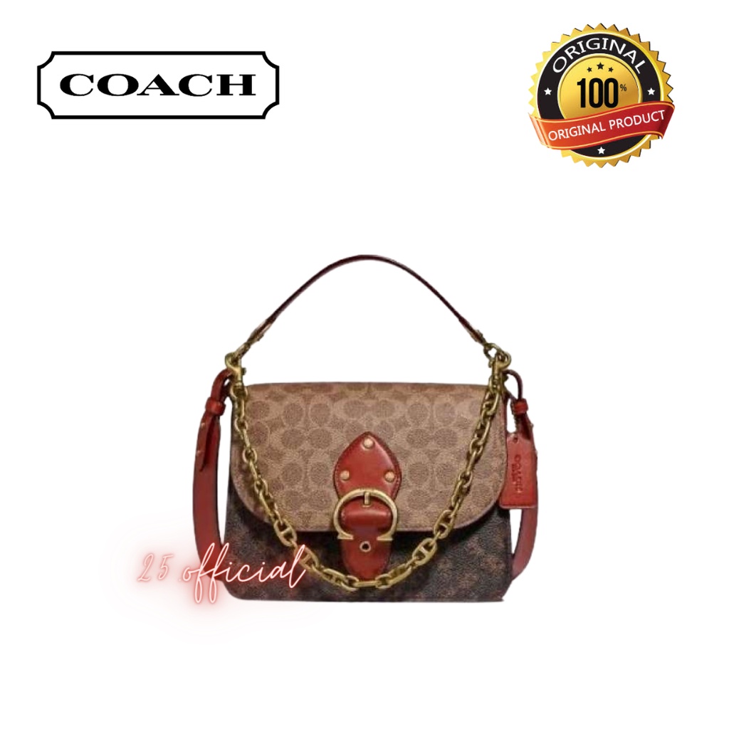 [ORIGINAL] COACH Beat Shoulder Bag with Horse and Carriage / Tas Coach Wanita Original / Tas Wanita