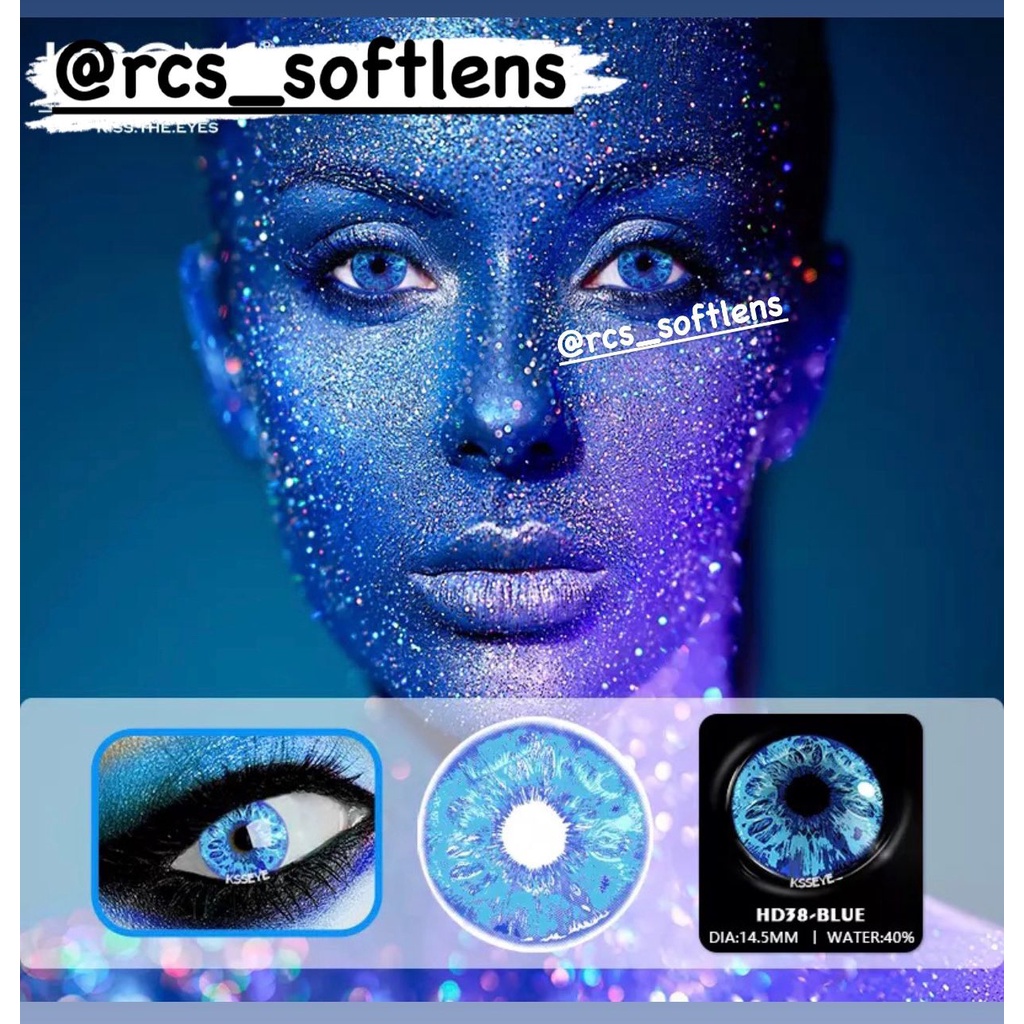 RCS - NEW softlens cosplay halloween  softlens kuning biru