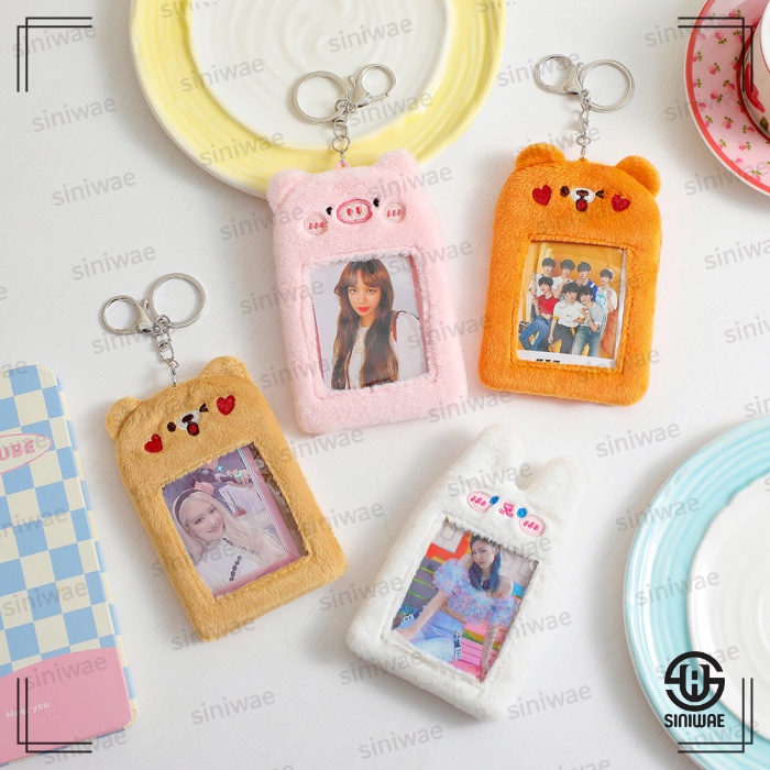 Photocard Holder Boneka Gantungan Kunci PC Card Holder Doll Ganci Bulu