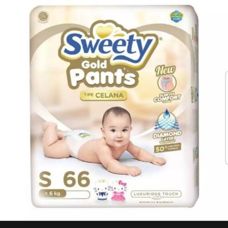 Sweety Gold Pants Pampers S 66