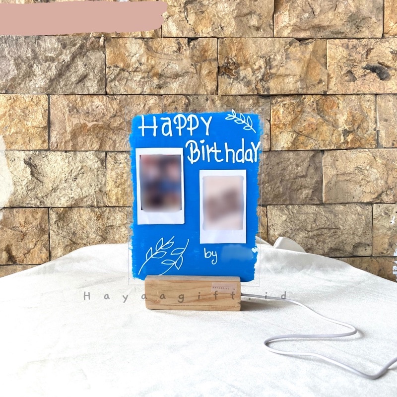 

acrylic custom + foto birthday gift,wedding gift dll