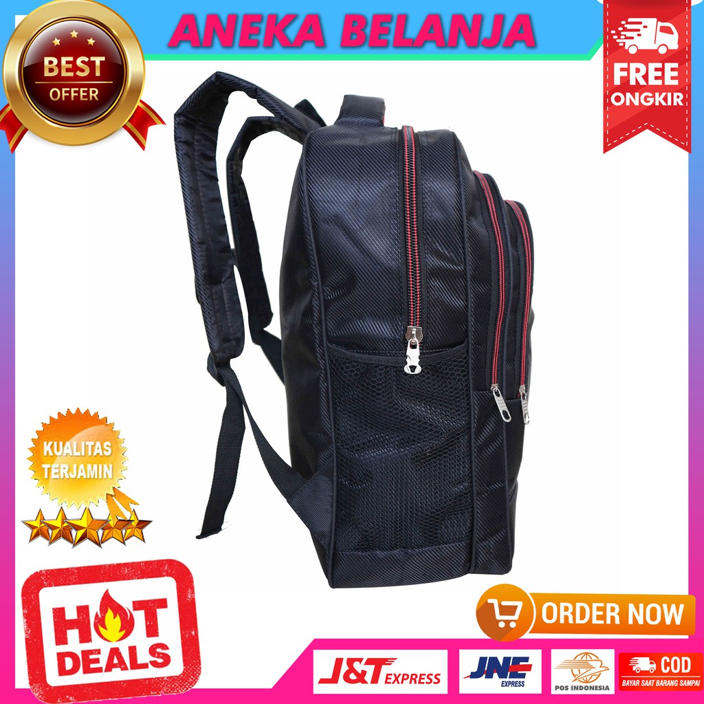 New Arrival Tas Ransel Casual Model Cordura Hitam Berkualitas Tas Kece Multifungsi Fashionable Murah