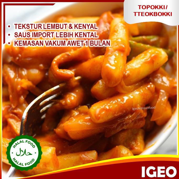 

{BISA COD} Toppoki Tteokbokki Instan Halal Korea 300gr Saus Topokki Original Makanan Siap Saji Korea