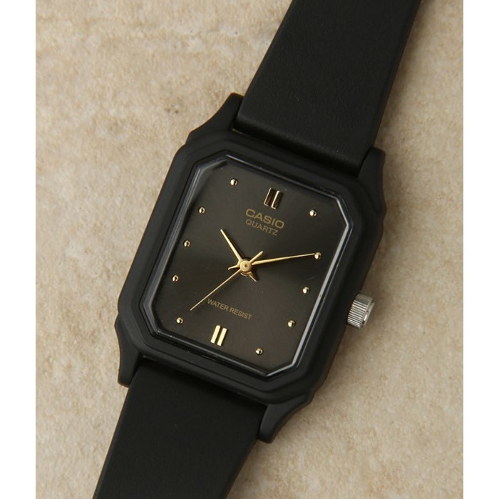 Casio Original LQ142E -1A / LQ-142E-1A Jam Tangan Analog Wanita Karet Hitam