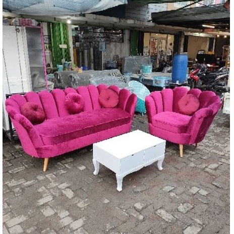 sofa retro kerang minimalis jumbo