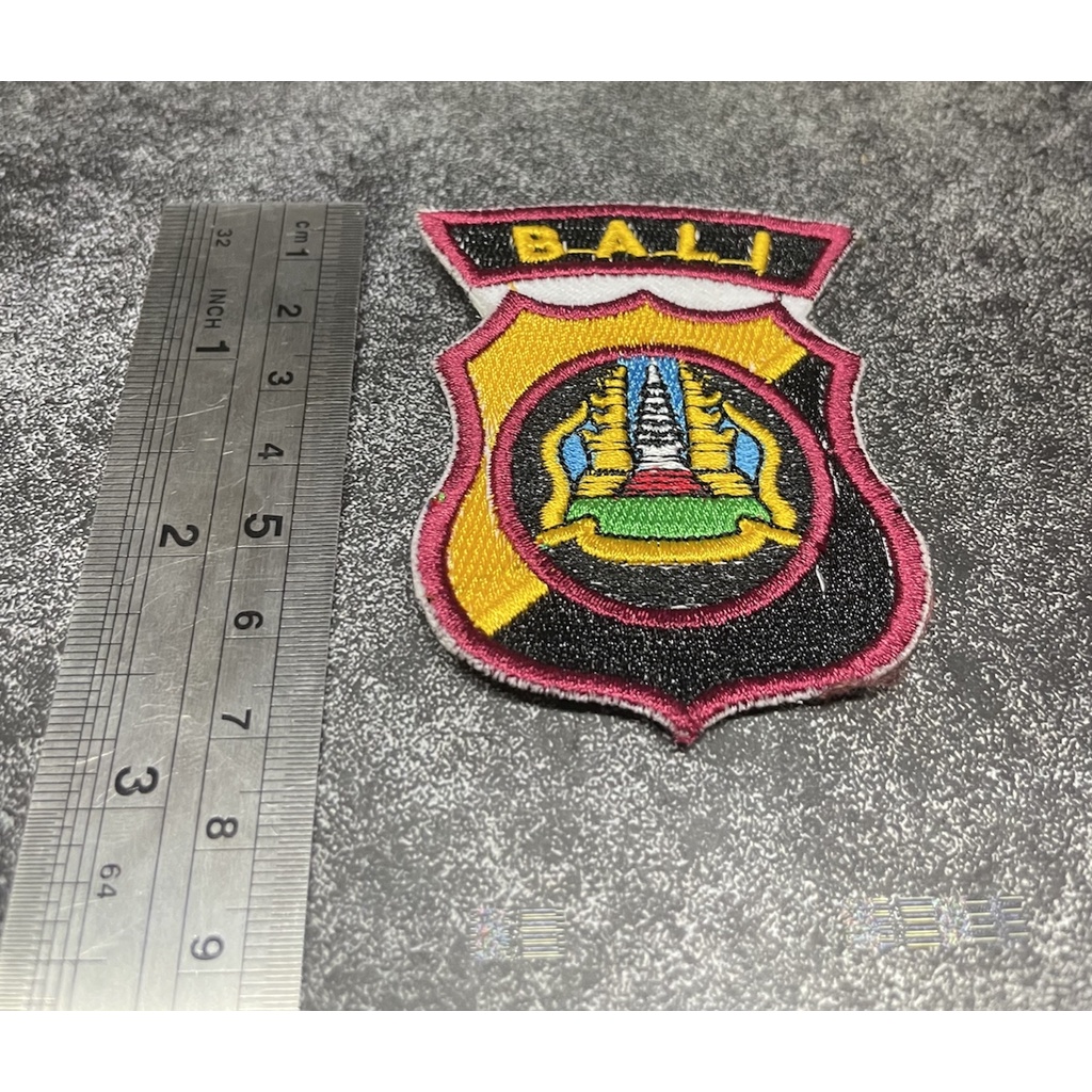 Bet Polres Bali - Badge Baju Polda Bali Bordir