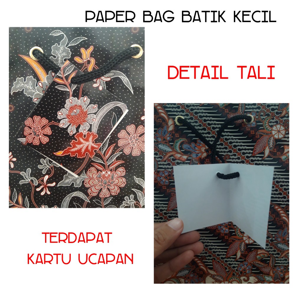 Paper Bag Tas Kertas Batik Kecil / Paperbag Batik B kiky / Tas Souvenir