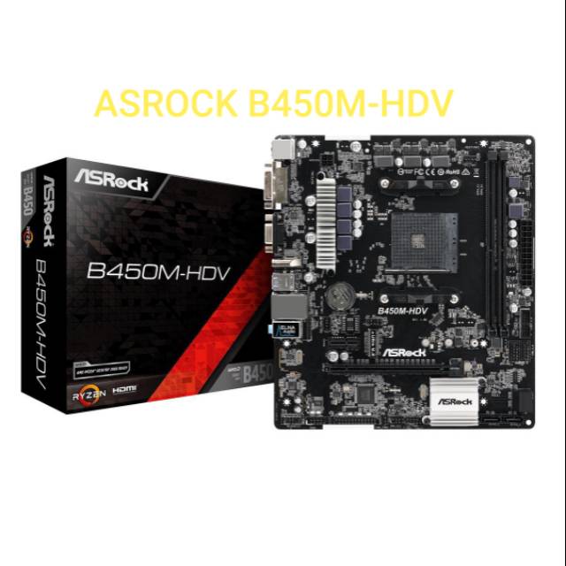 Matherboard Amd ASROCK B450M-HDV Socket Am4 Ddr4