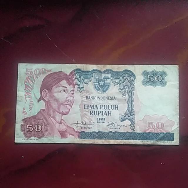 Uang 50 rupiah 1968