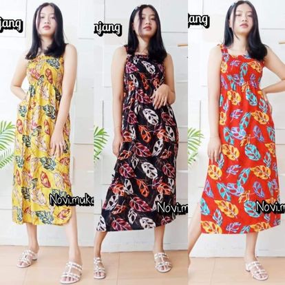 DASTER BALIKU/ DRESS KERUT BALI PANJANG/DASTER BALI MURAH