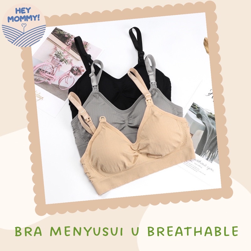 HEYMOMMY.ID - Bra Menyusui U Breathable ••|Bh menyusui Nursing bra Bra hamil bra bumil bh bumil bh hamil bra hamil