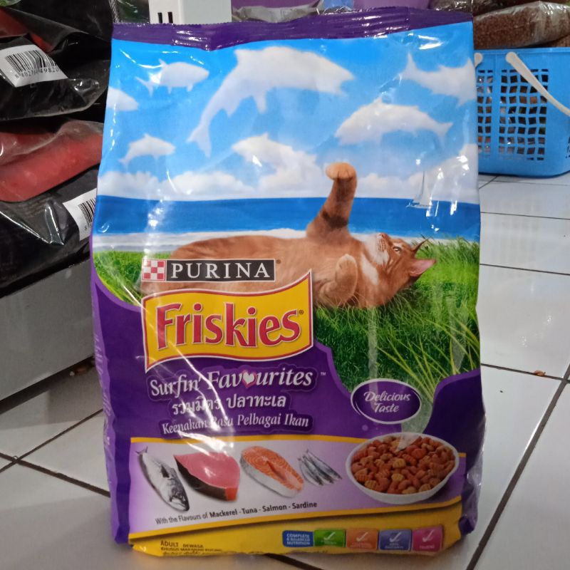 Makanan Kucing Friskies Surfin Turfin 1,2 kg 1,2kg Cat food murah