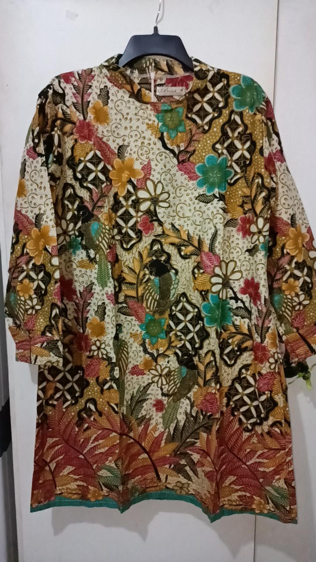 Terlaris Serut Genes Jelita Tunic Navbor Yelbor Whitbor Creambor Tunik Batik Modern Hrb030 Dolbi Dob