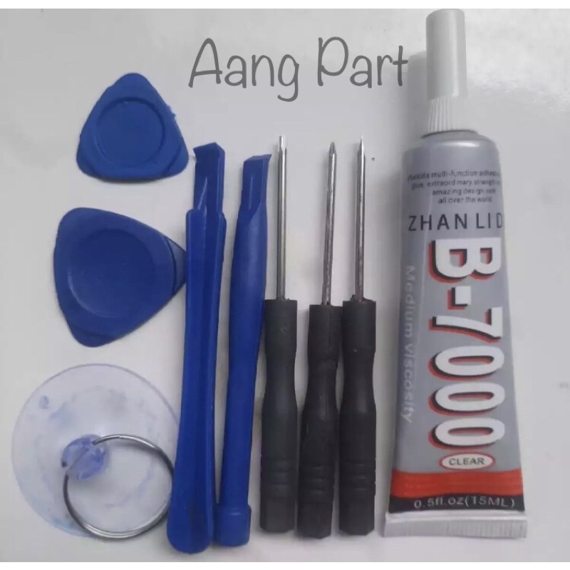 OBENG HP SATU SET + LEM B7000 15ML BENING | OBENG SEMUA HP PLUS LEM LCD TOUCHCREEN