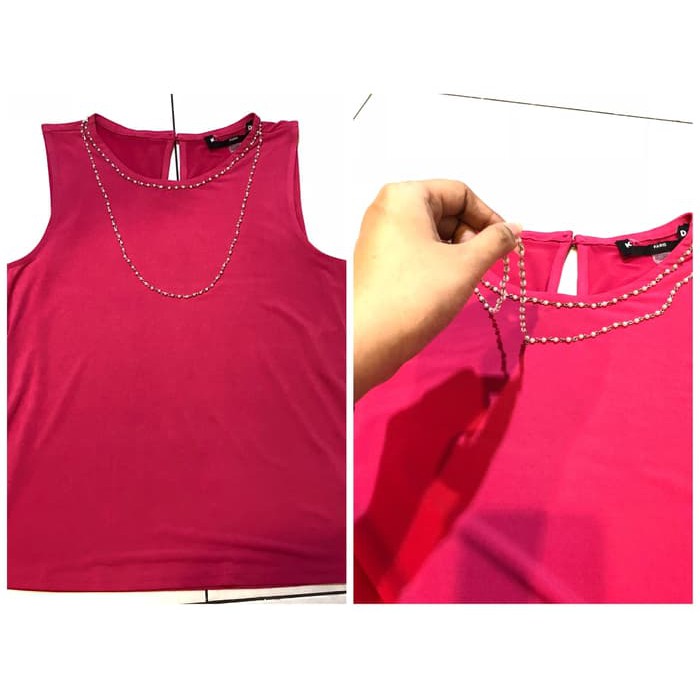 Murah baju branded wanita murah kl pink tanktop branded original
