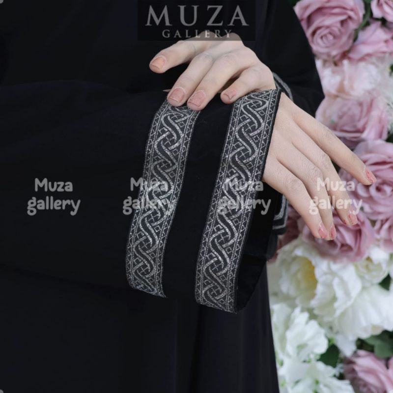 MUZA ABAYA HITAM ABAYA TURKEY ATHIFAH (BUSUI)