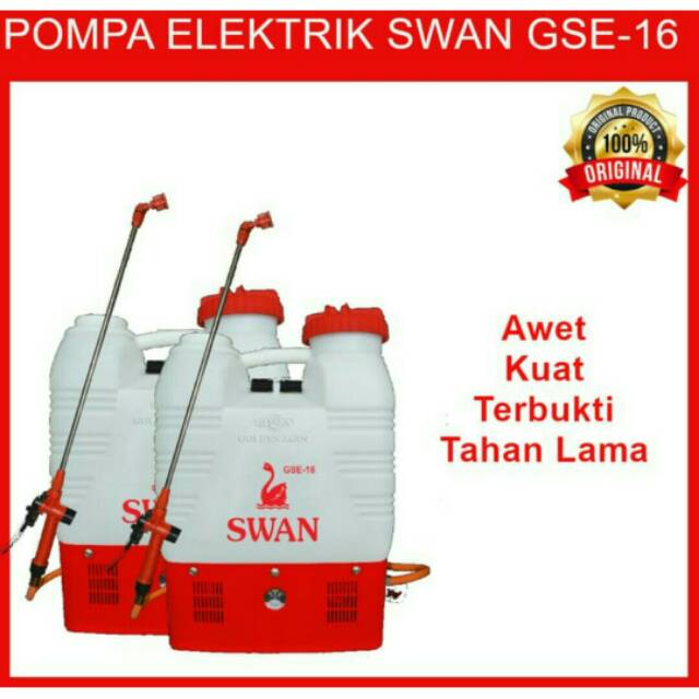 Electric sprayer. Alat semprot hama Elektrik Battery Batere Swan 16 L