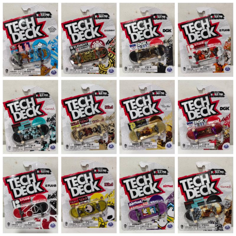 Tech Deck Fingerboard World Pro Edition 32mm Mainan Anak