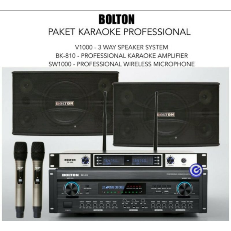 paket karaoke bolton BK810 V 1000 SW 1000