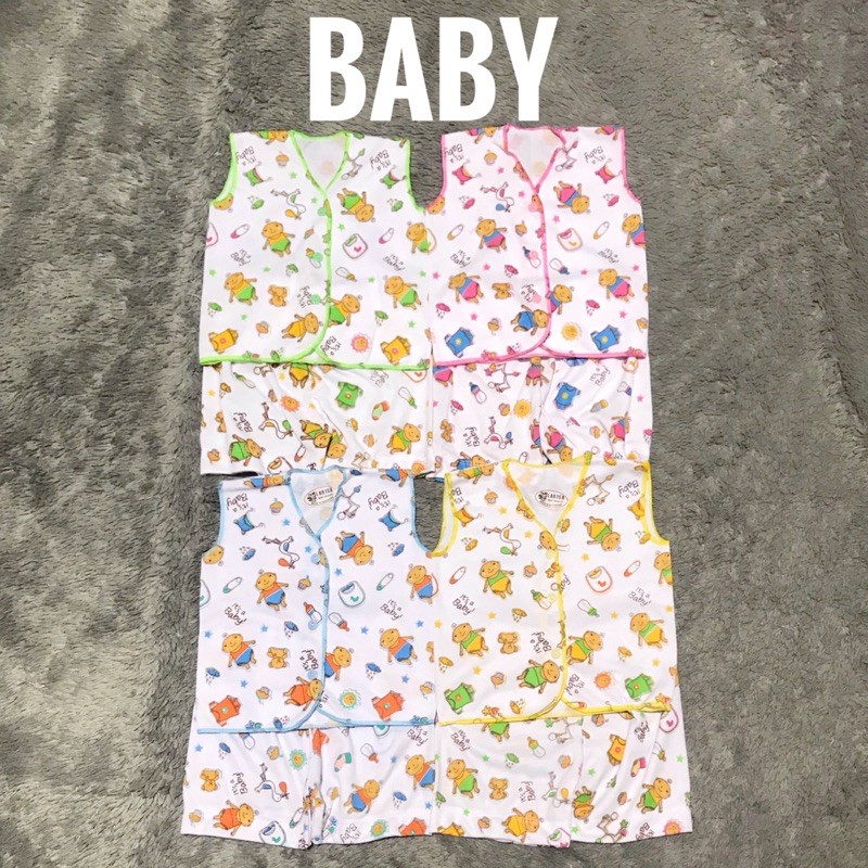 Setelan Baju Bayi Kutung dan Celana Pendek