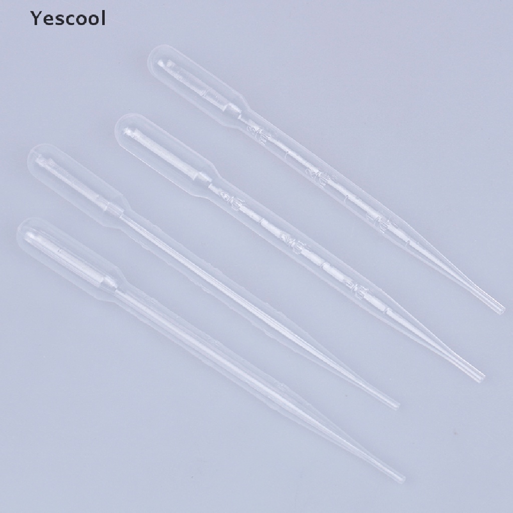 Yescool 4Pcs Pipet Tetes Cat Bahan Plastik Ukuran 3ml