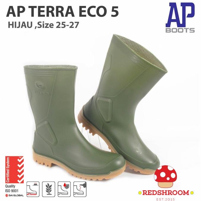 Sepatu boot Pendek AP Boots AP TERRA ECO 5 HIJAU KEBUN PERTANIAN