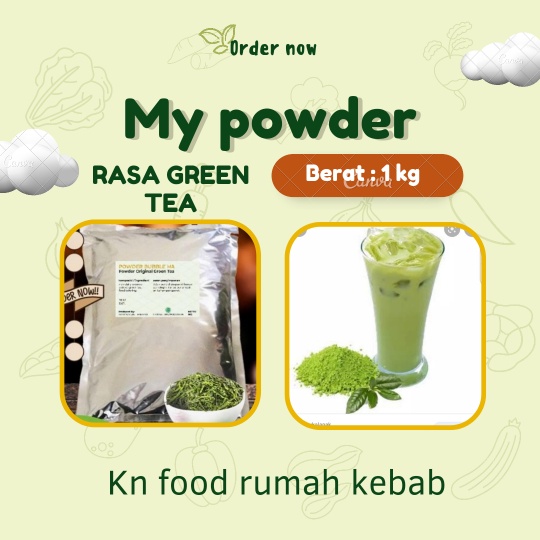 

POWDER RASA GREEN TEA KUALITAS PREMIUM 1 KG