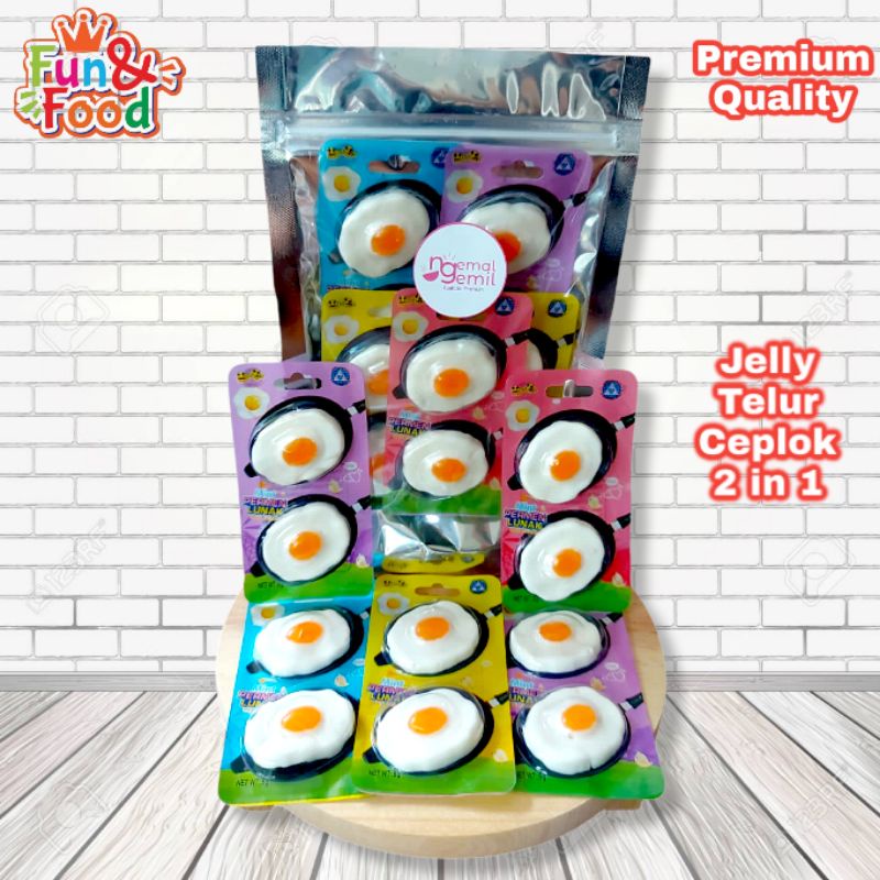 

Permen Jelly Telor Ceplok 2in1 Permen Lunak Telur Mata Sapi Kualitas Premium