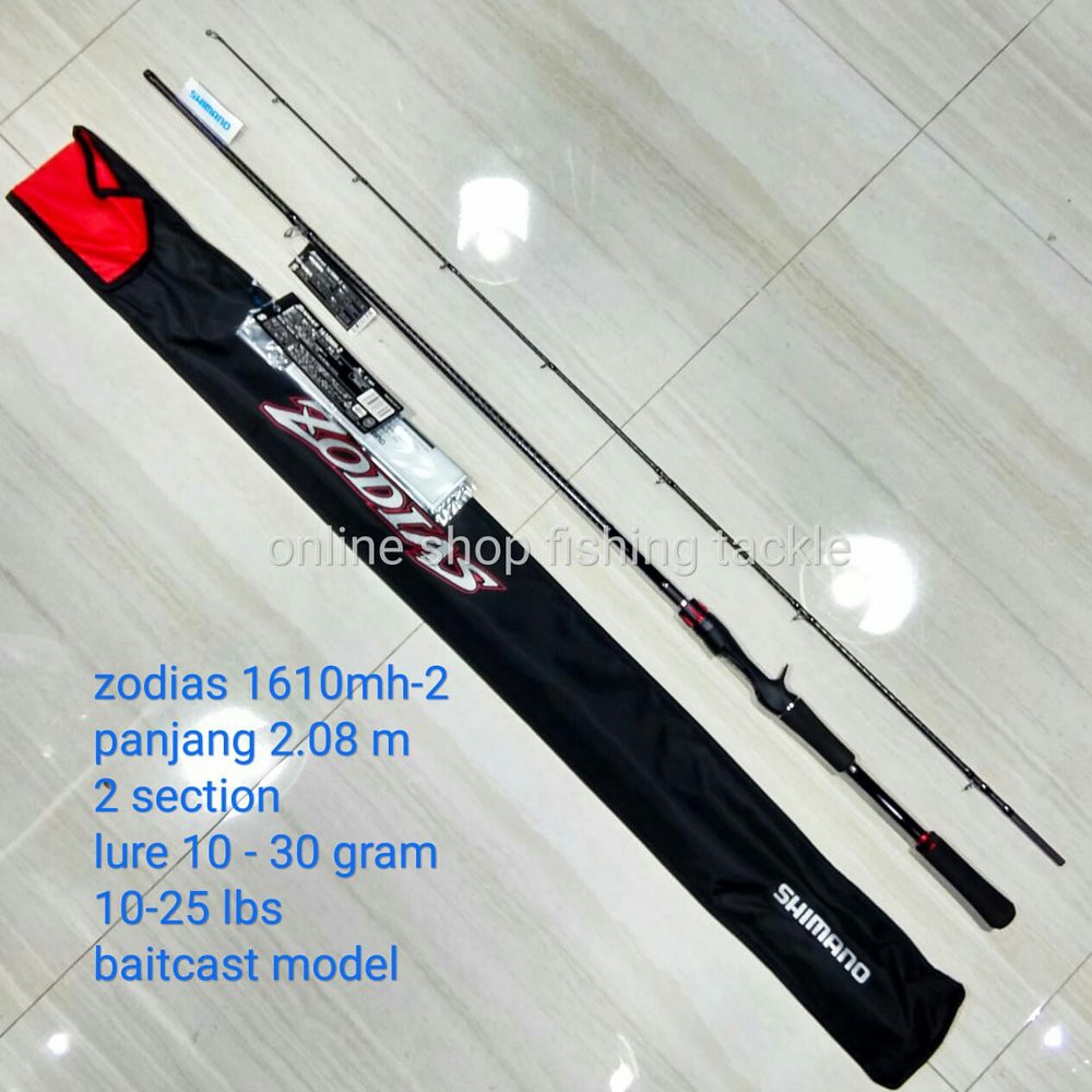 Joran Shimano Zodias 1610mh 2 210 Cm 10 25 Lbs 2 08m Bait Casting Shopee Indonesia