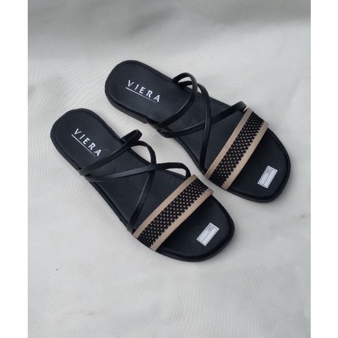 sandal teplek renda wanita/sandal teplek wanita