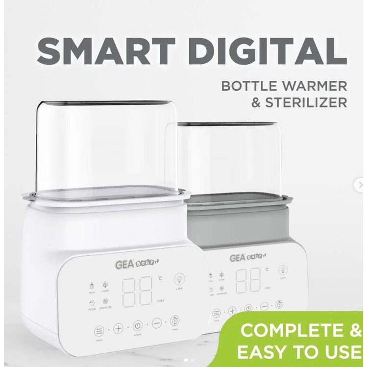 Gea Baby GW100 Smart Digital Bottle Warmer &amp; Sterilizer Penghangat ASI