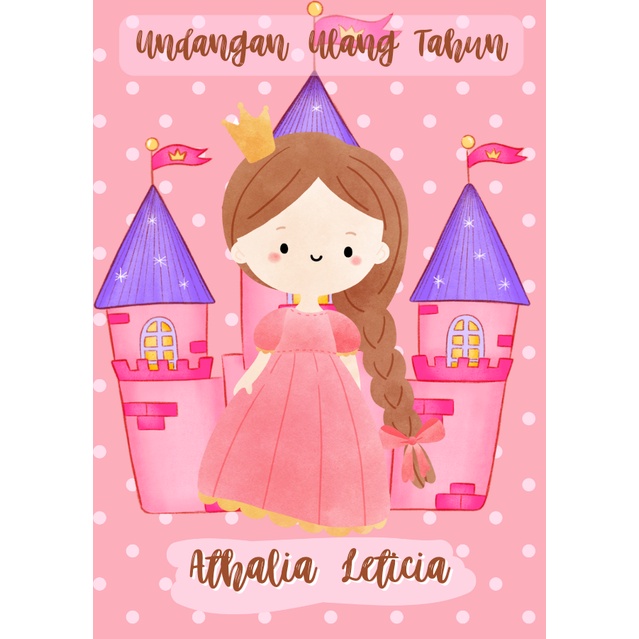Undangan ulang tahun anak perempuan