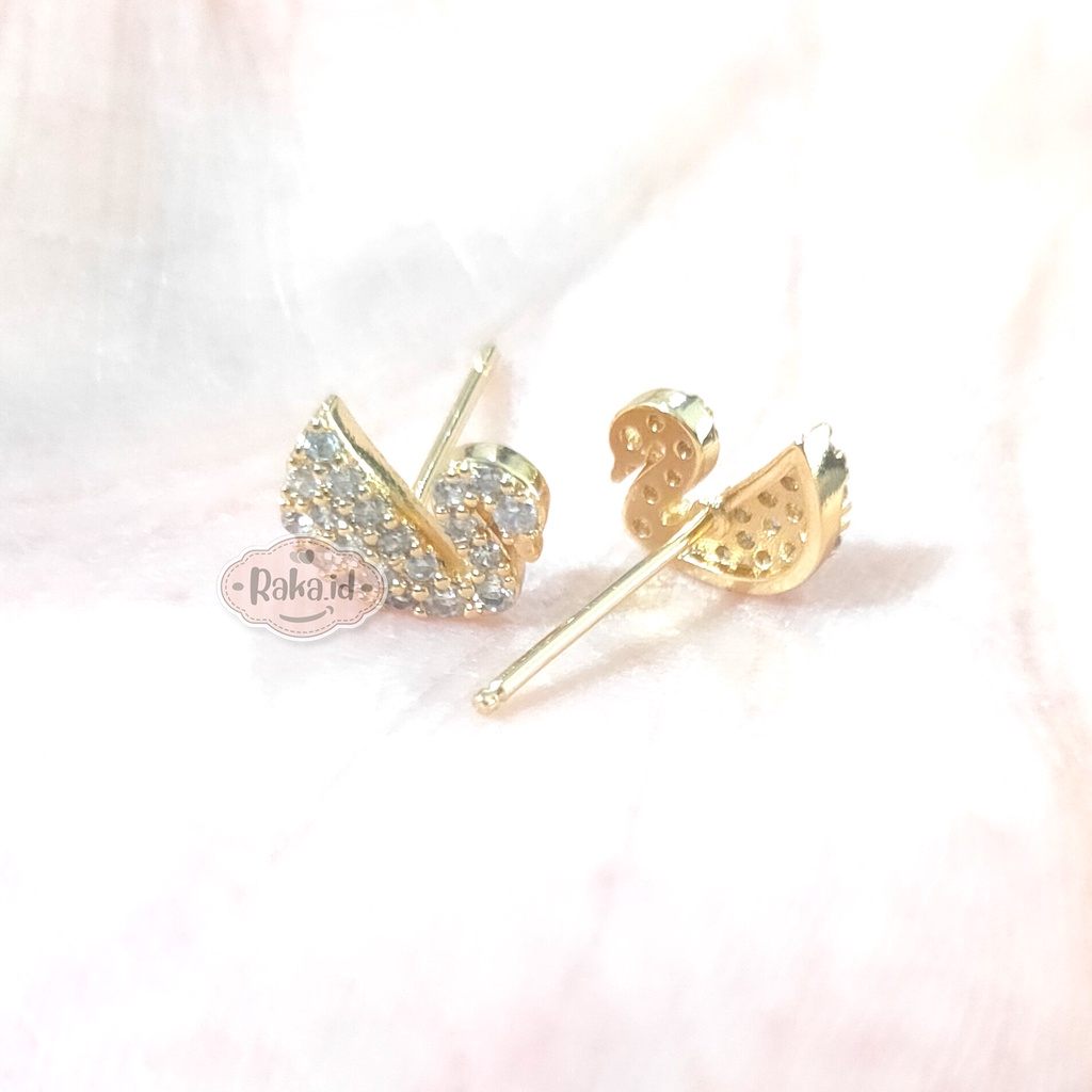 Anting Wanita Anting Tusuk / Stud Motif Angsa Perhiasan Aksesoris Wanita 1059