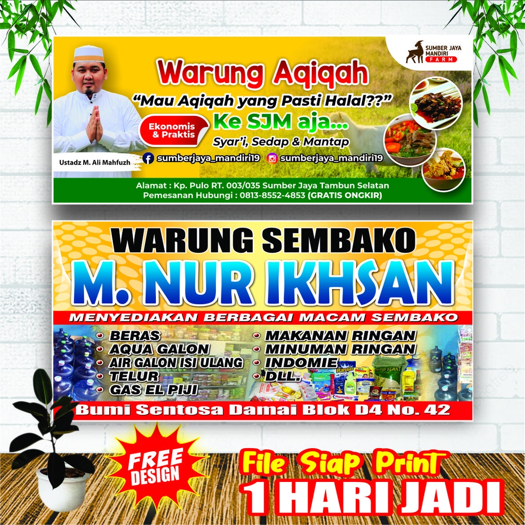 Spanduk Warung Sembako / Banner Warung Makanan