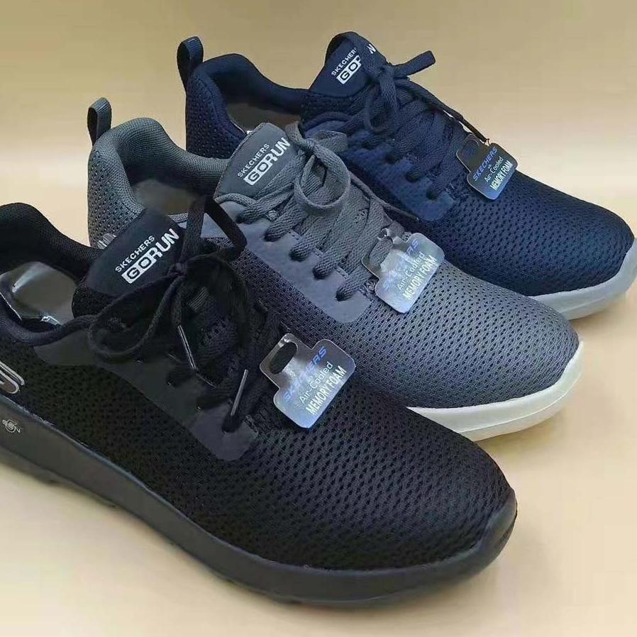 Product Terlaris|SQ25|SKECHERS kasual sepatu casual sepatu pria hitam sepatu slip on cowok sepatu hi