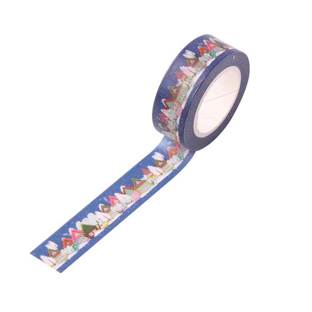 【 ELEGANT 】 Selotip Natal Office Supply Creative Office Adhesive Tape DIY Scrapbooking Tape Stiker Buku Pegangan Decor Adhesive Tape