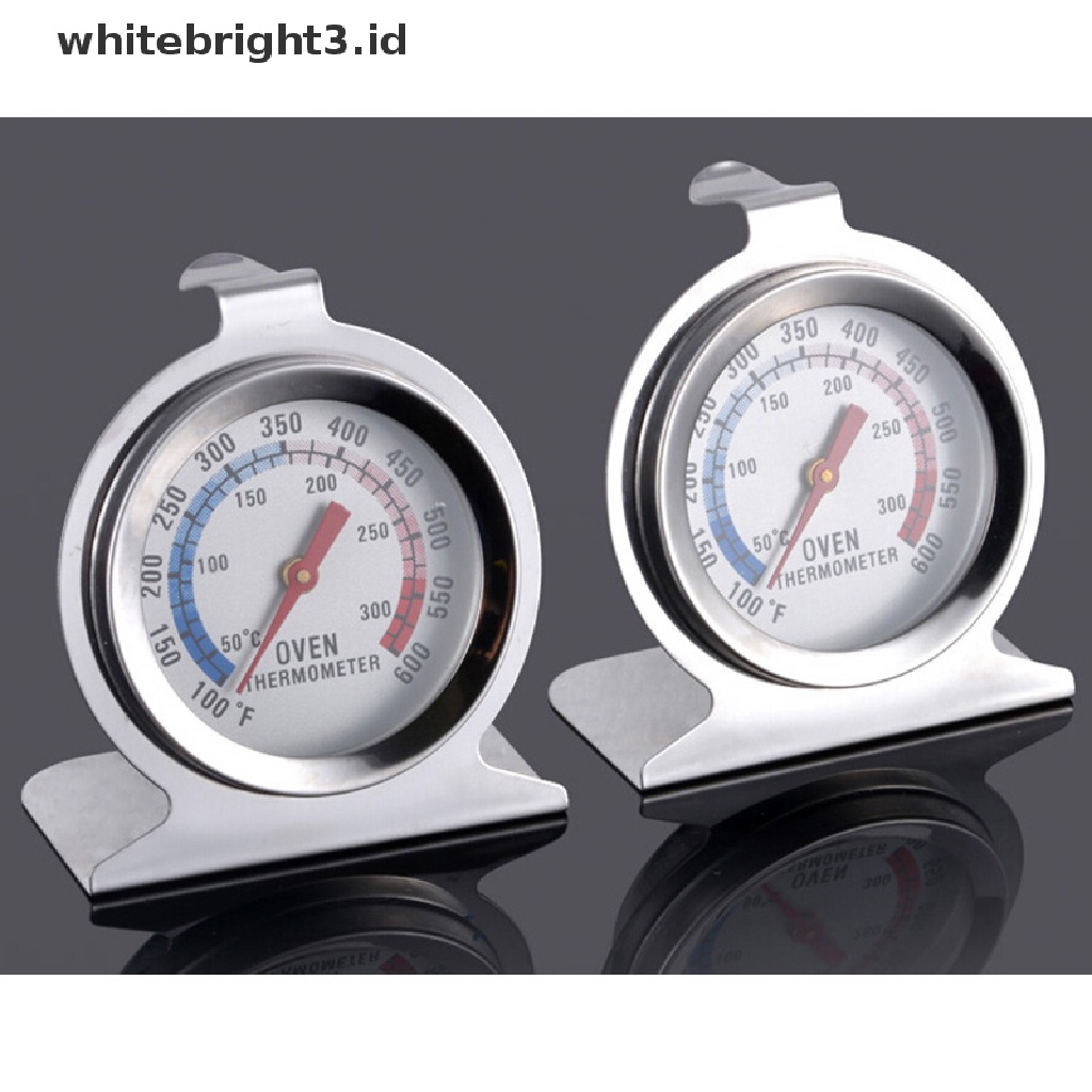 {whitebright3.id} Stainless Steel Oven Thermometer Temperature Gauge Home Kitchen Food Meat Case ,