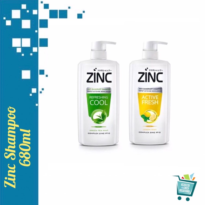 Zinc Shampoo 680ml / Zinc Shampoo Active Fresh / Refreshing Cool 680 ml