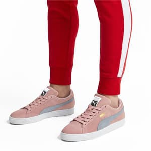 puma suede mono pink