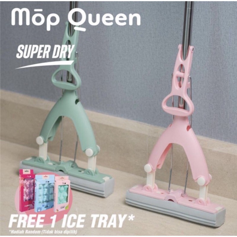 MopQueen Mop Queen PINK / HIJAU TOSCA Stein Steincookware Pel Lantai Sponge Chamois