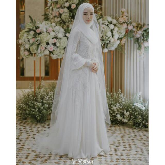 Wedding gown wedding dress gaun pengantin Muslimah