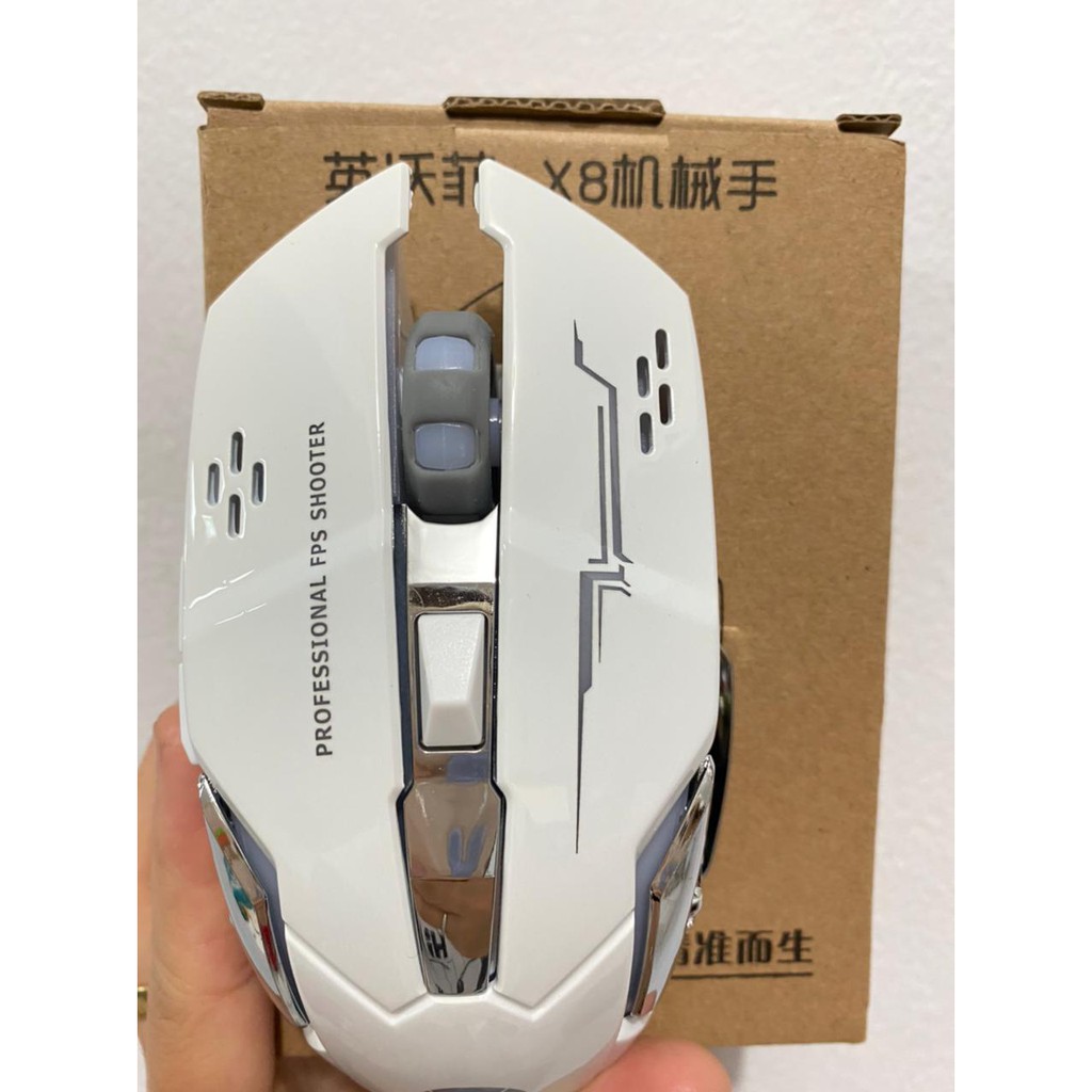 MOUSE LED ROBOT WIRELESS BLUETOOTH X8