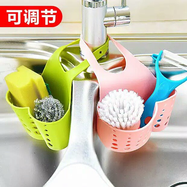 Gantungan Tempat Sabun Sikat Spons di Kran Dapur Wastafel Sink / Kamar mandi