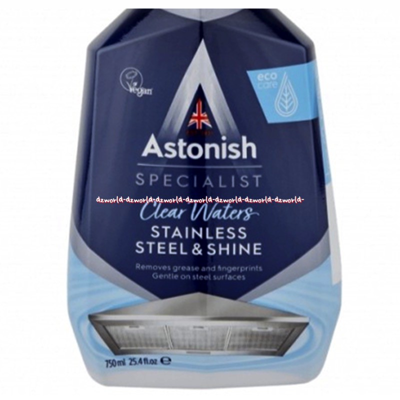 Astonish Stainless Steel Cleaner Semprotan 750ml Cairan Pembersih Besi Stainles Stell Membersihkan Microwave Kompor Tahan Karat Astonis