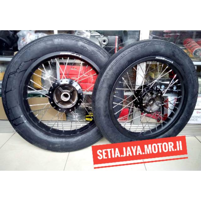 Paketan sepaket velg Japstyle honda verza.mega pro.cb 150R.tiger.gl pro.ban classic jumbo lengkap